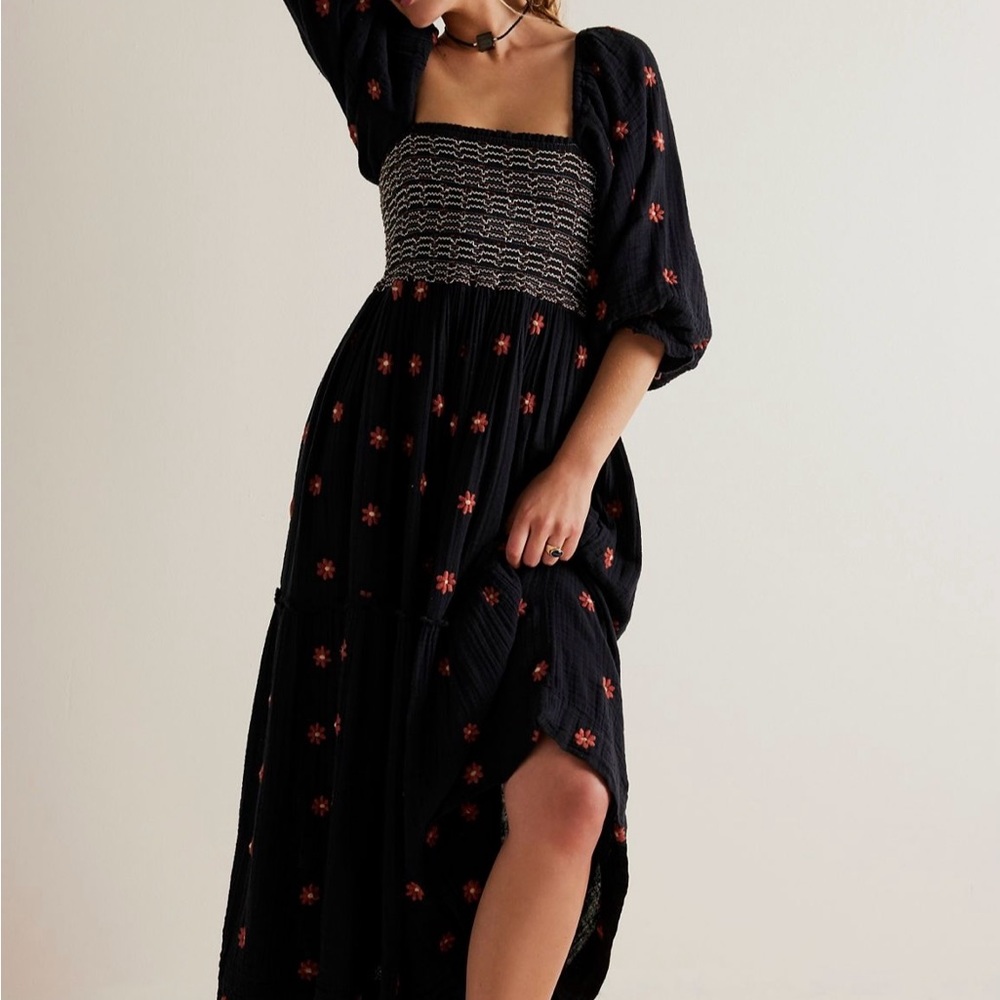 FP Dahlia Embroidered Maxi